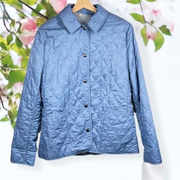 Burberry Jackets & Blazers - BLUE Quilted Jacket with Lining